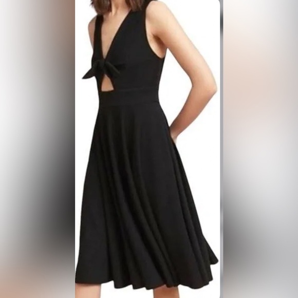 Hutch Dresses & Skirts - Anthropologie Hutch Black Ribbed Keyhole Front Dress Woman Size S Party Cocktail